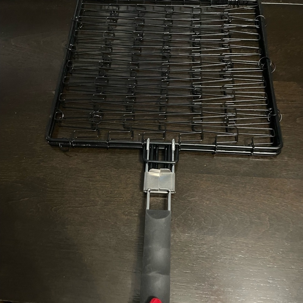 Closet Clear Out Sale! Black Grill Fish Basket with Handle